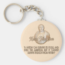 Cicero Quote on Treason Keychain