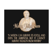 Cicero Quote on Treason Post Card