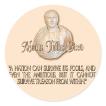Cicero Quote on Treason Sticker
