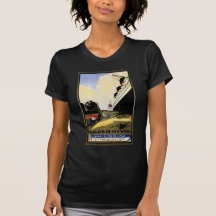 Cie Gie Transatlantique Vintage Travel Ad T Shirts