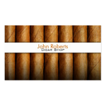 Cigar shop business card