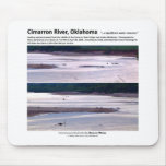 Cimarron River I - Oklahoma Deer Crossing Mouse Pads