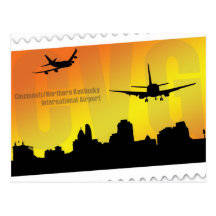 Cincinnati airport CVG postcard