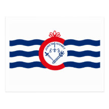Cincinnati Flag Postcard