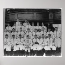 Cincinnati Reds Baseball Team Vintage 1910 Poster