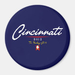 Cincinnati Script Magnet