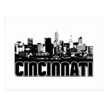 Cincinnati Skyline Post Cards