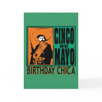 Cinco de Mayo Birthday Chica Cards