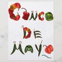 Cinco de Mayo Chilli Peppers Full Colour Flyer