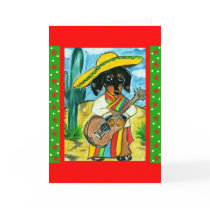 Cinco de Mayo Dachshund Card