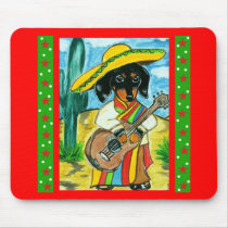 Cinco de Mayo Dachshund Mouse Mats