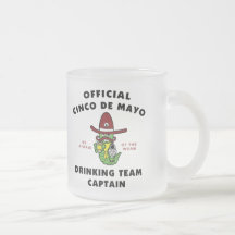 Cinco de Mayo Drinking Team Captain Coffee Mugs