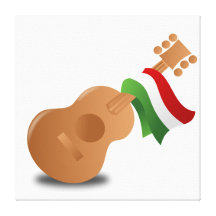 Cinco de Mayo Guitar Canvas Prints