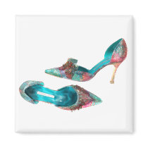 Cinderella Beaded Brocade Pumps