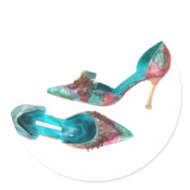 Cinderella Beaded Brocade Pumps