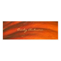 Cindy Autumn bookmark Business Card Templates