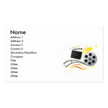 CINEMA1, Name, Address 1, Address 2, Contact 1,... Business Cards