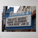 Cinema 21 Marquee posters