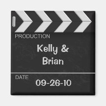 Cinema Clapper Board Magnet Favour