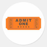 Cinema Ticket Stickers
