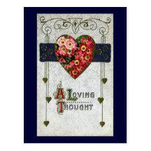 Cinerarias Vintage Valentine Post Cards
