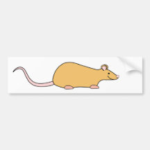 Cinnamon Colour Pet Rat. Bumper Sticker