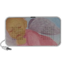 Cinnamon Rose Angel Baby Laptop Speakers