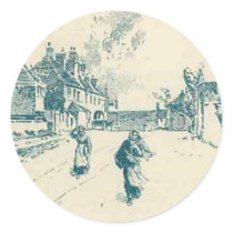 Cinque Ports Round Sticker