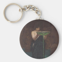 Circe Invidiosa by John William Waterhouse Key Chain