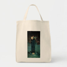 Circe Invidiosa, JW Waterhouse, Vintage Victorian Tote Bag