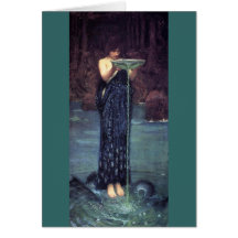 Circe Invidious - Circe with a Ponseive Bowl Greeting Cards