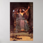 "Circe Offering the Cup to Odysseus"  Poster posters