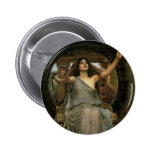 Circe Offering the Cup to Ulysses by JW Waterhouse Pinback Buttons
