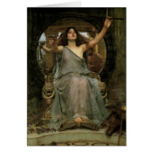 Circe Offering the Cup to Ulysses by JW Waterhouse Cards