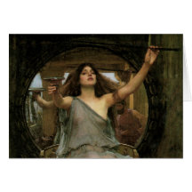 Circe Offering the Cup to Ulysses by JW Waterhouse Greeting Card