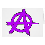 Circle A Anarchy Symbol Anarchist Anarchism cards