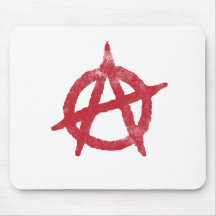 'circle a' anarchy symbol mouse mat