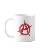'circle a' anarchy symbol mug