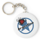 Circle Argentina Keychain