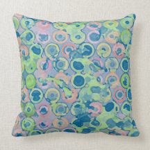 Circle Cells MoJo Throw Pillow