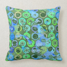 Circle Cells MoJo Throw Pillow