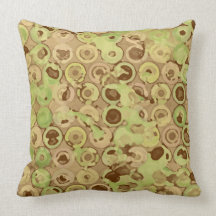 Circle Cells MoJo Throw Pillow