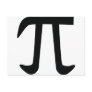 circle constant pi post card