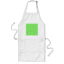 Circle design in green. Retro pattern. Custom Aprons