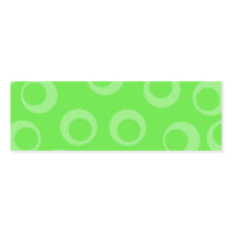 Circle design in green. Retro pattern. Custom Business Card