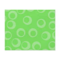 Circle design in green. Retro pattern. Custom Custom Flyer