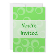 Circle design in green. Retro pattern. Custom Announcements