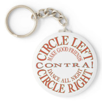 Circle Left, Circle Right Keychain
