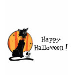 Circle Mod Kitty Halloween T-shirt