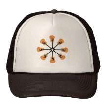 Circle of Acoustic Guitars Hats